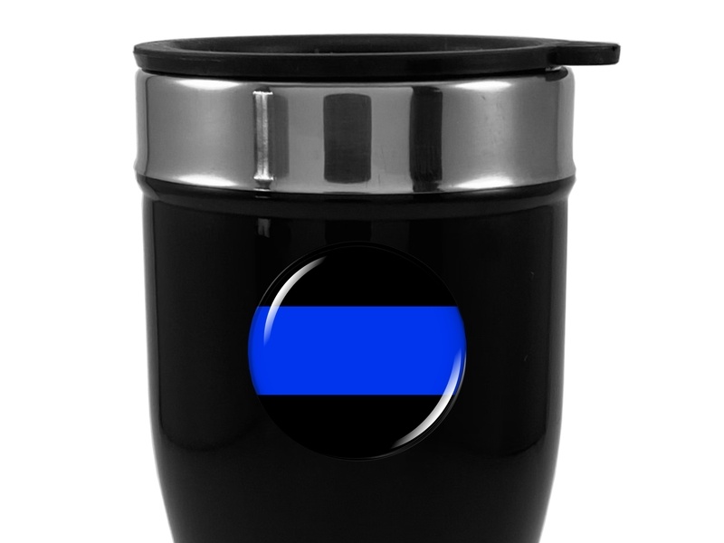 Travel Mug with Thin Blue Line Logo